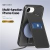 6601142517A-2 DUX DUCIS For iPhone 17e / 16e Magnetic Case Rafi II Series Leather Back Cover with RFID Blocking Card Slots
