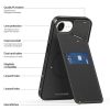 6601142517A-3 DUX DUCIS For iPhone 17e / 16e Magnetic Case Rafi II Series Leather Back Cover with RFID Blocking Card Slots