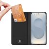 6601142789A-2 DUX DUCIS For Samsung Galaxy S25 Edge Case Skin Pro Series Leather Cover Card Holder