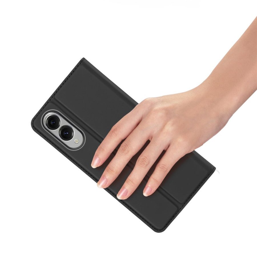 6601142789A-6 DUX DUCIS For Samsung Galaxy S25 Edge Case Skin Pro Series Leather Cover Card Holder