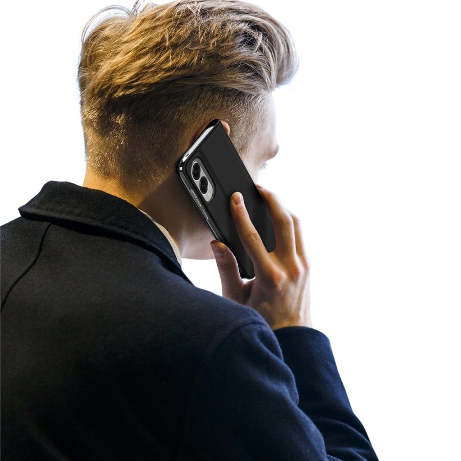 6601142789A-8 DUX DUCIS For Samsung Galaxy S25 Edge Case Skin Pro Series Leather Cover Card Holder