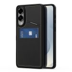 DUX DUCIS Rafi II Series For Samsung Galaxy S25 Edge Magnetic Case Leather Back Cover with RFID Blocking Card Slots