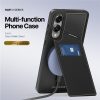 6601145854A-2 DUX DUCIS Rafi II Series For Samsung Galaxy S25 Edge Magnetic Case Leather Back Cover with RFID Blocking Card Slots