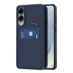 DUX DUCIS Rafi II Series For Samsung Galaxy S25 Edge Magnetic Case Leather Back Cover with RFID Blocking Card Slots