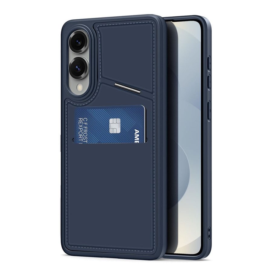 6601145854B-1 DUX DUCIS Rafi II Series For Samsung Galaxy S25 Edge Magnetic Case Leather Back Cover with RFID Blocking Card Slots