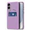 6601145854C-1 DUX DUCIS Rafi II Series For Samsung Galaxy S25 Edge Magnetic Case Leather Back Cover with RFID Blocking Card Slots