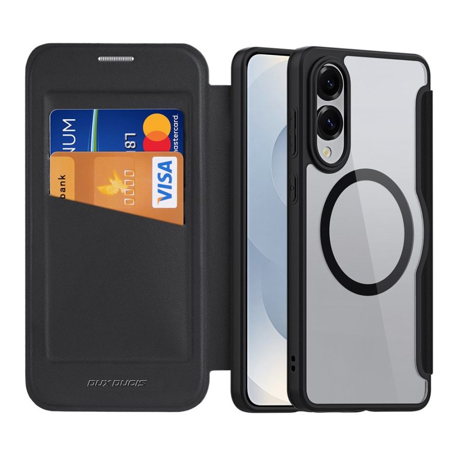DUX DUCIS Skin X Pro Series For Samsung Galaxy S25 Edge Leather Case Flip Cover Magnetic Case
