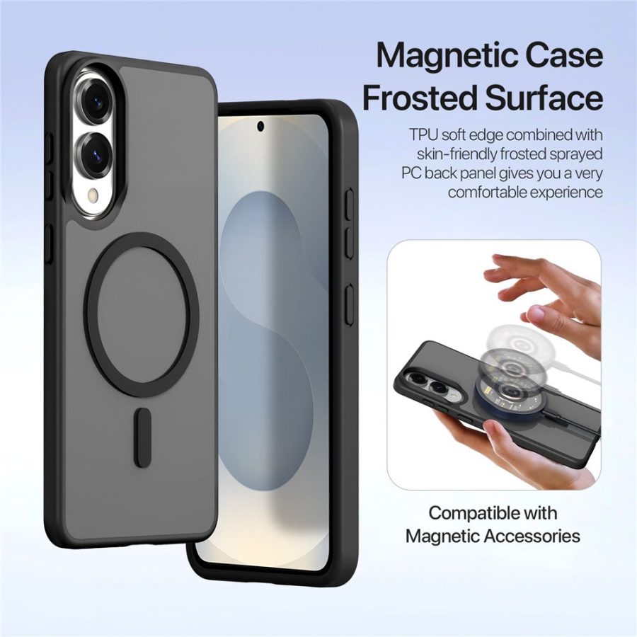 6601146367A-6 DUX DUCIS Lawa Series For Samsung Galaxy S25 Edge Case Detachable Magnetic Cowhide Leather Cover Zipper Wallet