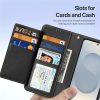 6601146367A-7 DUX DUCIS Lawa Series For Samsung Galaxy S25 Edge Case Detachable Magnetic Cowhide Leather Cover Zipper Wallet
