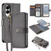6601146367B-1 DUX DUCIS Lawa Series For Samsung Galaxy S25 Edge Case Detachable Magnetic Cowhide Leather Cover Zipper Wallet