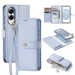 DUX DUCIS Lawa Series For Samsung Galaxy S25 Edge Case Detachable Magnetic Cowhide Leather Cover Zipper Wallet
