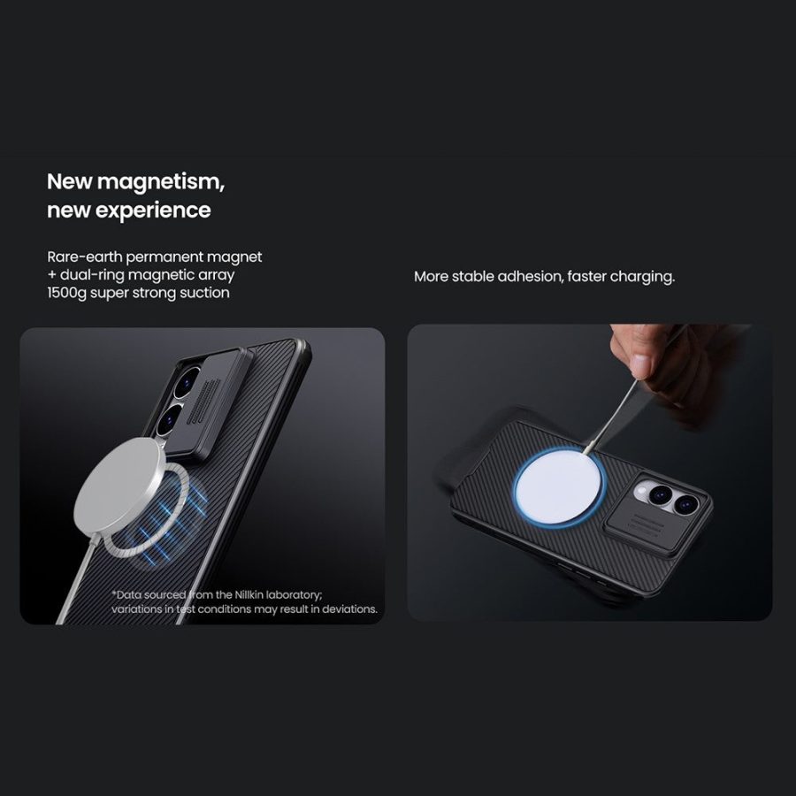 NILLKIN Camshield Pro for Samsung Galaxy S25 Edge Magnetic Case TPU - PC Phone Cover with Slider Camera