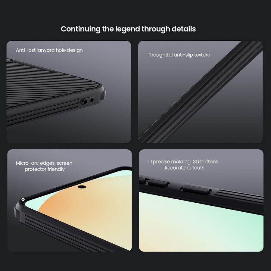NILLKIN Camshield Pro for Samsung Galaxy S25 Edge Magnetic Case TPU - PC Phone Cover with Slider Camera