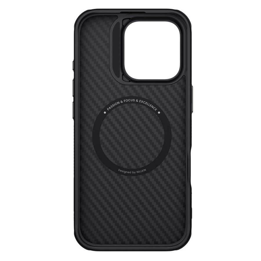 NILLKIN For iPhone 16 Pro Magnetic Case Carbon Fiber Texture TPU - PC Shockproof Phone Cover