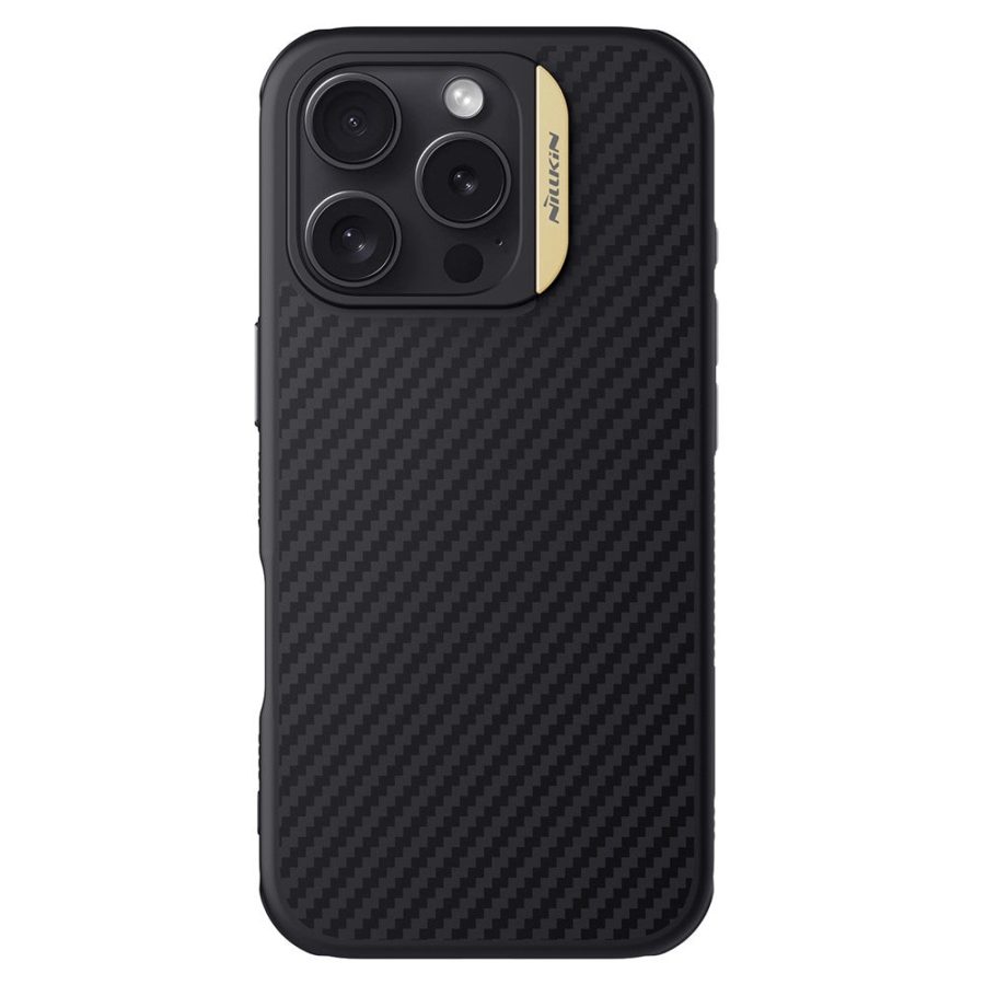 NILLKIN For iPhone 16 Pro Magnetic Case Carbon Fiber Texture TPU - PC Shockproof Phone Cover