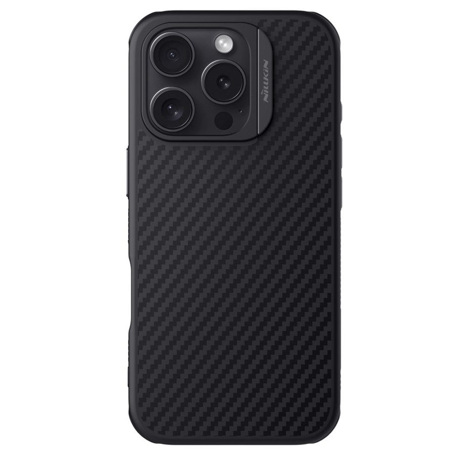NILLKIN For iPhone 16 Pro Magnetic Case Carbon Fiber Texture TPU - PC Shockproof Phone Cover