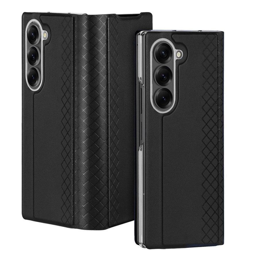 6601150630A-2 DUX DUCIS For Samsung Galaxy Z Fold7 Case Bril Series Leather - PC Phone Cover with Stand