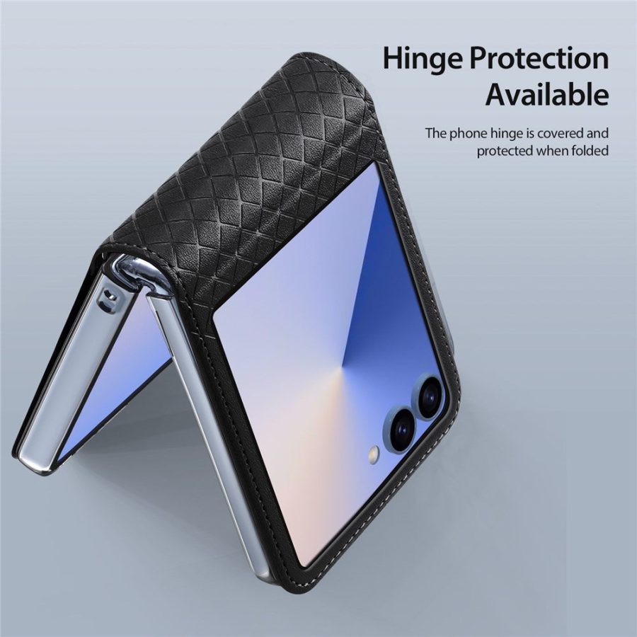 6601150631A-4 DUX DUCIS For Samsung Galaxy Z Flip7 Case Bril Series Leather - PC Phone Cover