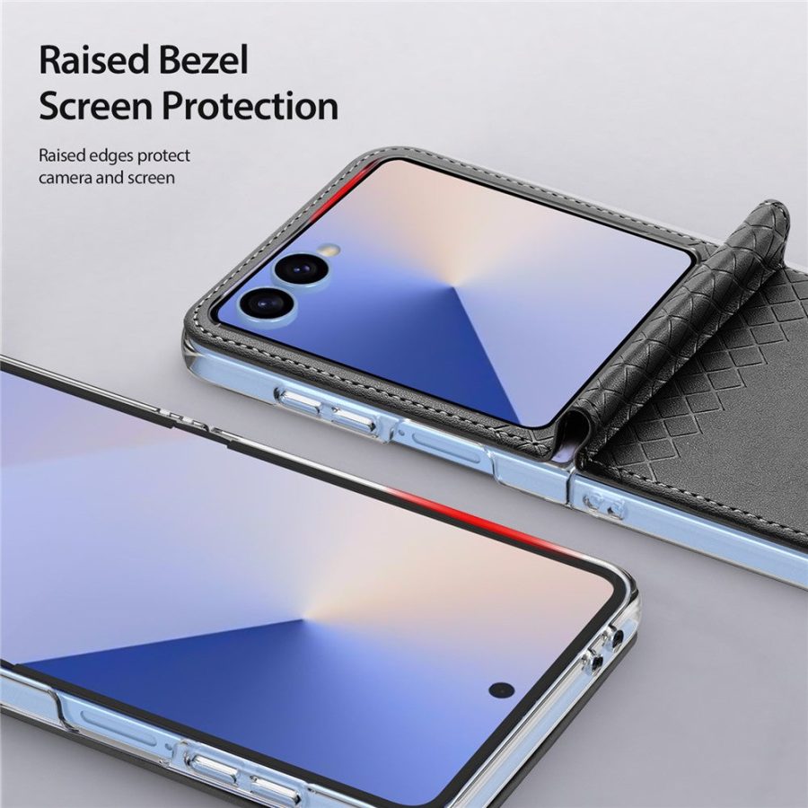 6601150631A-8 DUX DUCIS For Samsung Galaxy Z Flip7 Case Bril Series Leather - PC Phone Cover