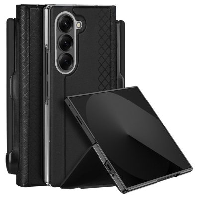 6601151088A-1 DUX DUCIS Bril Series For Samsung Galaxy Z Fold7 Case Leather Stand Phone Cover with Pen Holder
