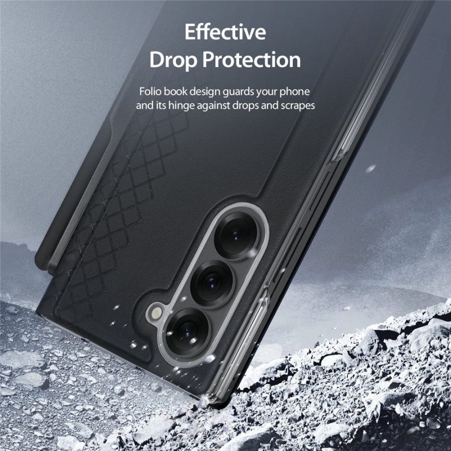 DUX DUCIS Bril Series For Samsung Galaxy Z Fold7 Case Leather Stand Phone Cover with Pen Holder