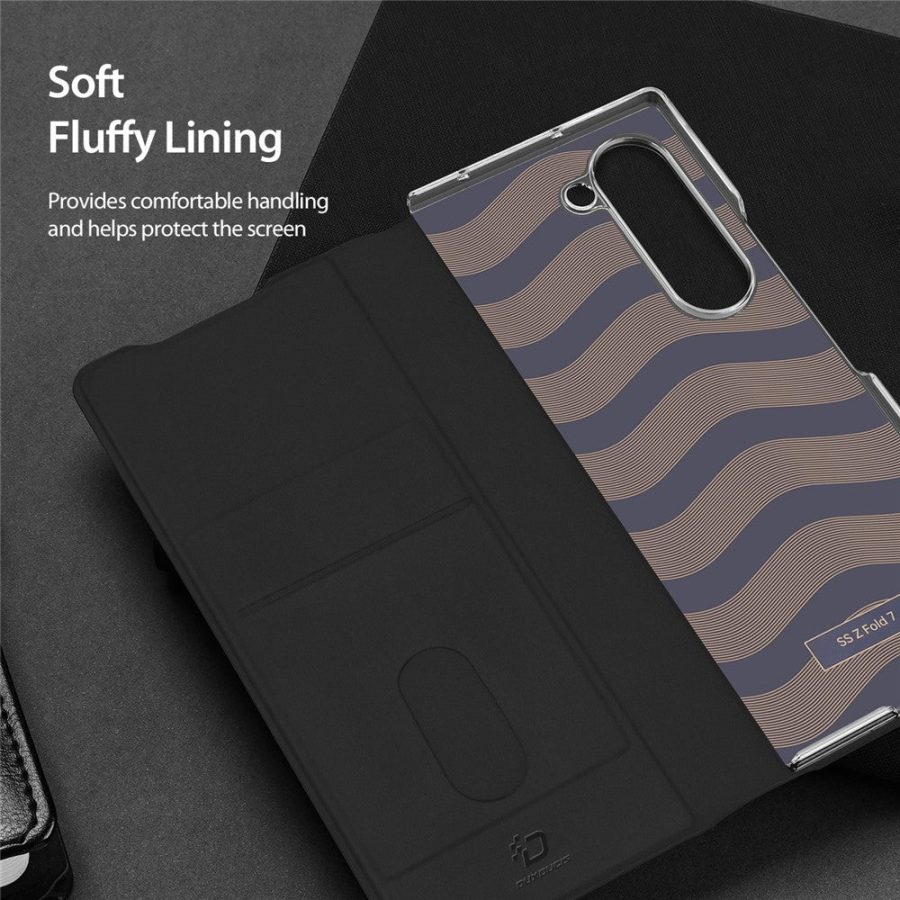 DUX DUCIS Bril Series For Samsung Galaxy Z Fold7 Case Leather Stand Phone Cover with Pen Holder