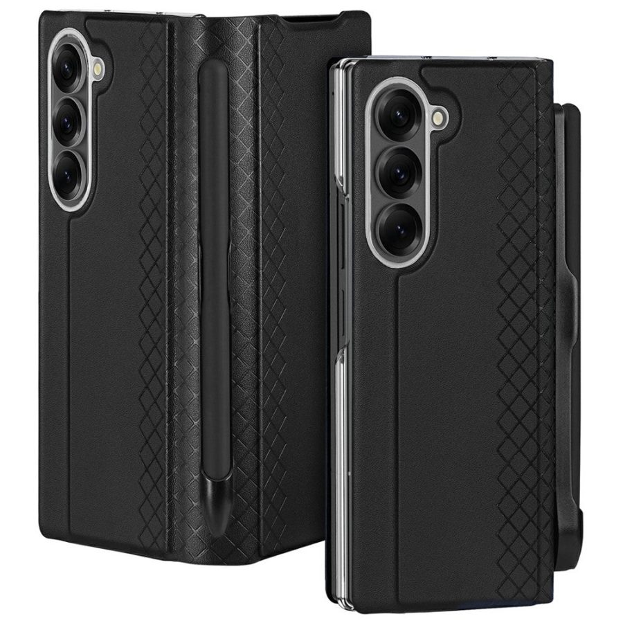 DUX DUCIS Bril Series For Samsung Galaxy Z Fold7 Case Leather Stand Phone Cover with Pen Holder