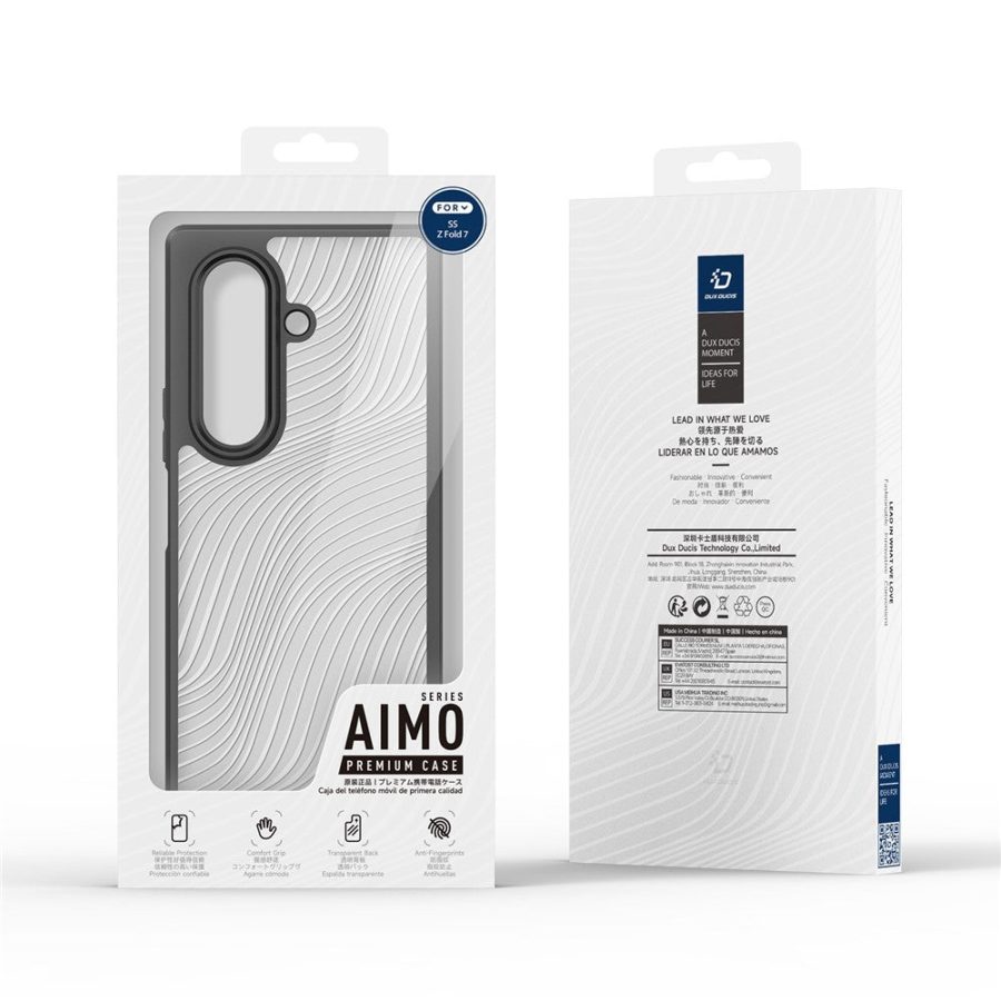 6601155258A-8 DUX DUCIS For Samsung Galaxy Z Fold7 Case Aimo Series TPU - PC Matte Drop-proof Phone Cover (REACH Certification)