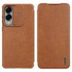NILLKIN Qin Pro Series for Samsung Galaxy S25 Edge Case with Card Slots Leather Phone Cover