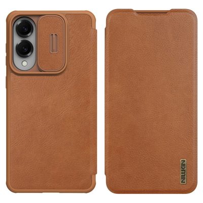 NILLKIN Qin Pro Series for Samsung Galaxy S25 Edge Case with Card Slots Leather Phone Cover