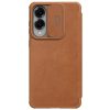NILLKIN Qin Pro Series for Samsung Galaxy S25 Edge Case with Card Slots Leather Phone Cover