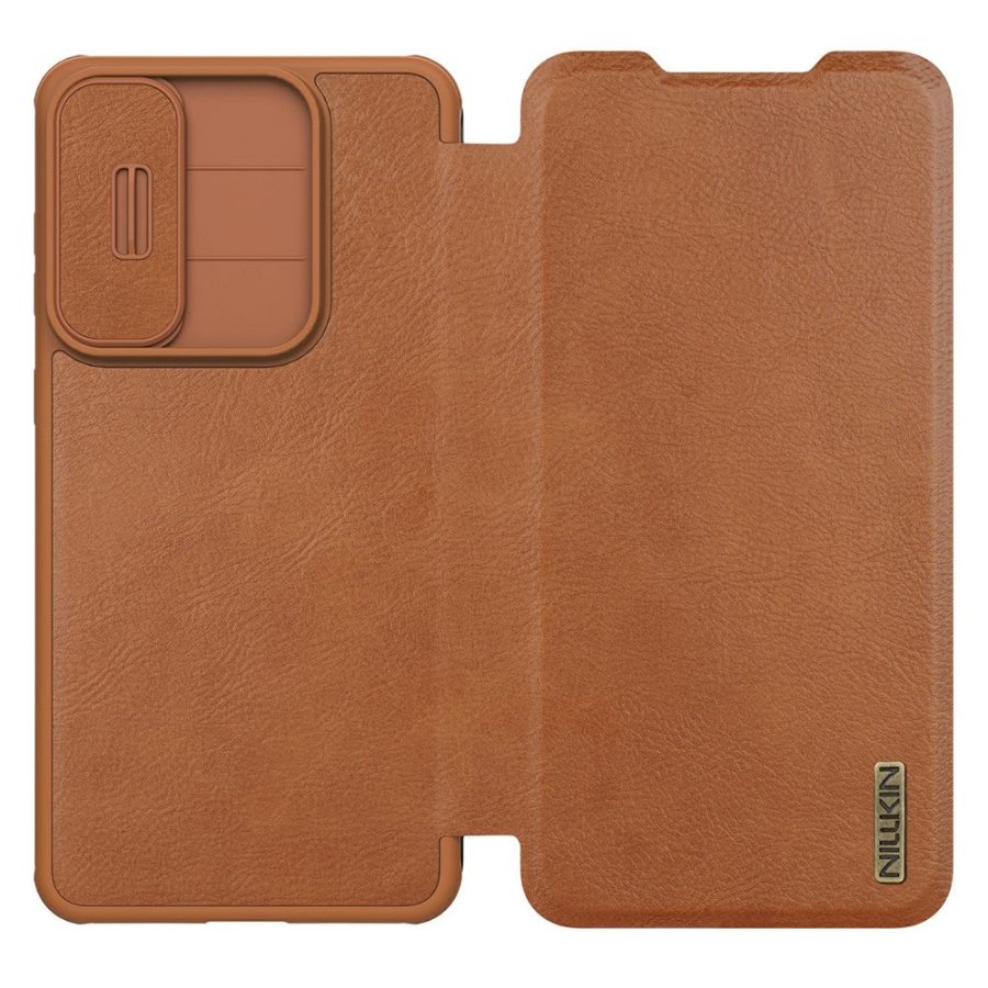 NILLKIN Qin Pro Series for Samsung Galaxy S25 Edge Case with Card Slots Leather Phone Cover