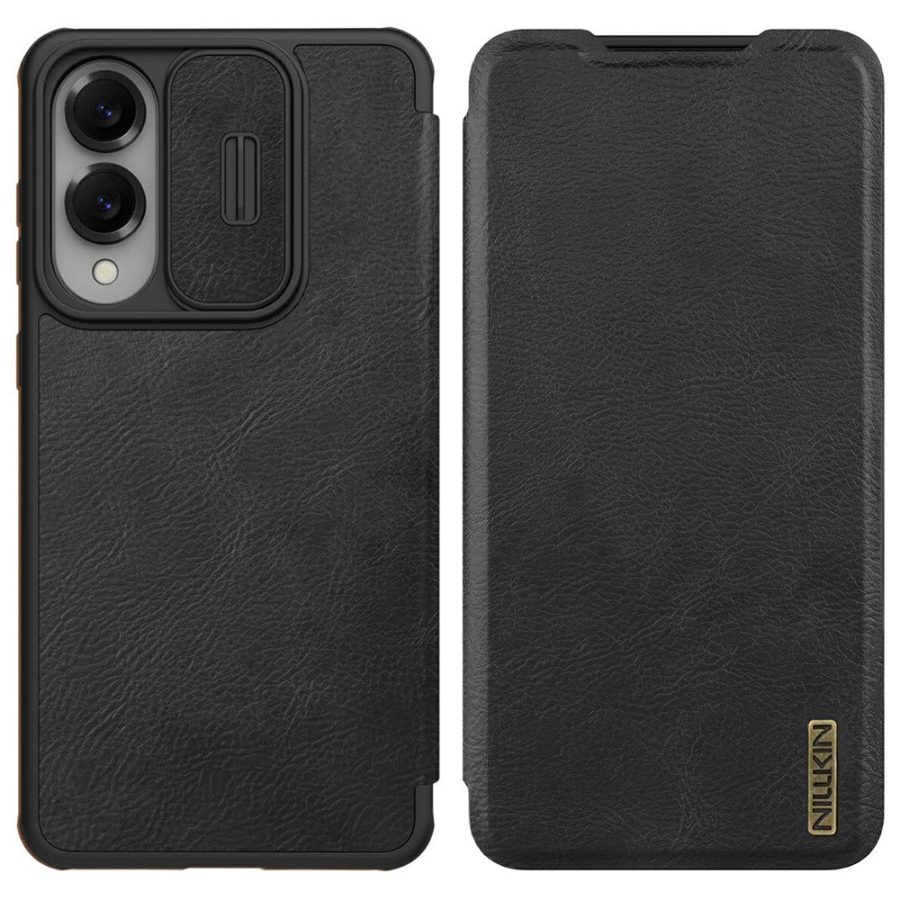 NILLKIN Qin Pro Series for Samsung Galaxy S25 Edge Case with Card Slots Leather Phone Cover