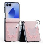DUX DUCIS Luvy Series For Samsung Galaxy Z Flip7 Case PU Leather - PC Phone Case with Ring Holder / Strap