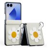 DUX DUCIS Luvy Series For Samsung Galaxy Z Flip7 Case PU Leather - PC Phone Case with Ring Holder / Strap