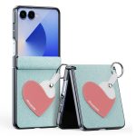 DUX DUCIS Luvy Series For Samsung Galaxy Z Flip7 Case PU Leather - PC Phone Case with Ring Holder / Strap
