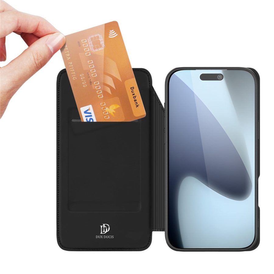 DUX DUCIS For iPhone 17 Pro Max Case Skin Pro Series Leather Cover Card Holder