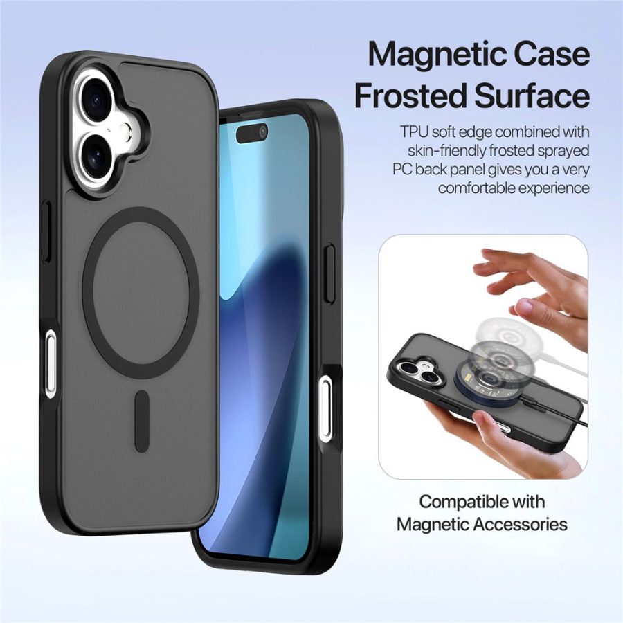 6601164187A-6 DUX DUCIS For iPhone 17 Case Lawa Series Detachable Magnetic Cowhide Leather Cover Zipper Wallet