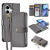6601164187B-1 DUX DUCIS For iPhone 17 Case Lawa Series Detachable Magnetic Cowhide Leather Cover Zipper Wallet
