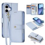 DUX DUCIS For iPhone 17 Case Lawa Series Detachable Magnetic Cowhide Leather Cover Zipper Wallet