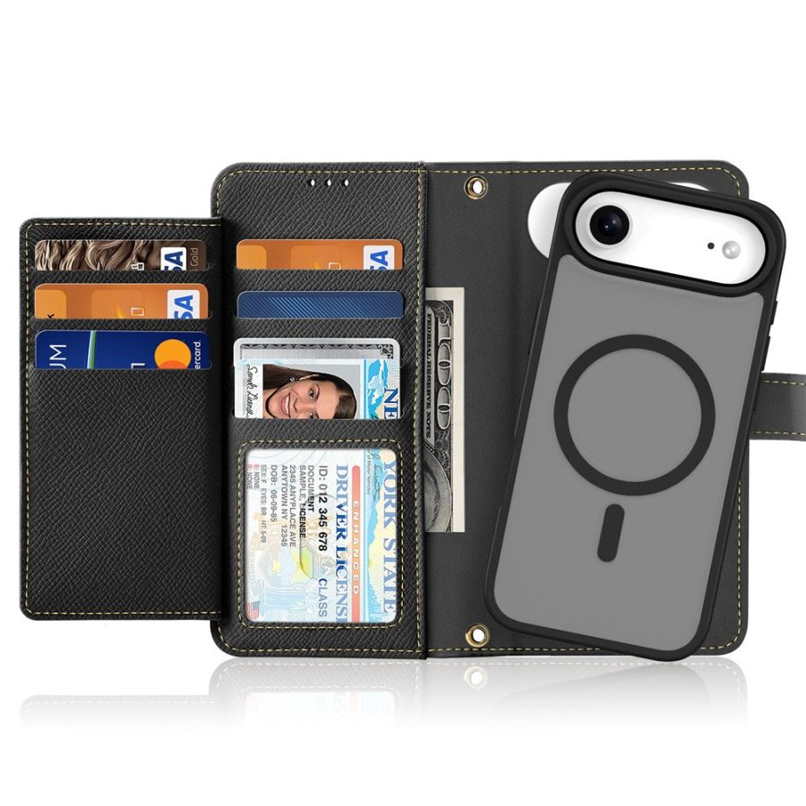 DUX DUCIS For iPhone Air Case Lawa Series Detachable Magnetic Cowhide Leather Cover Zipper Wallet
