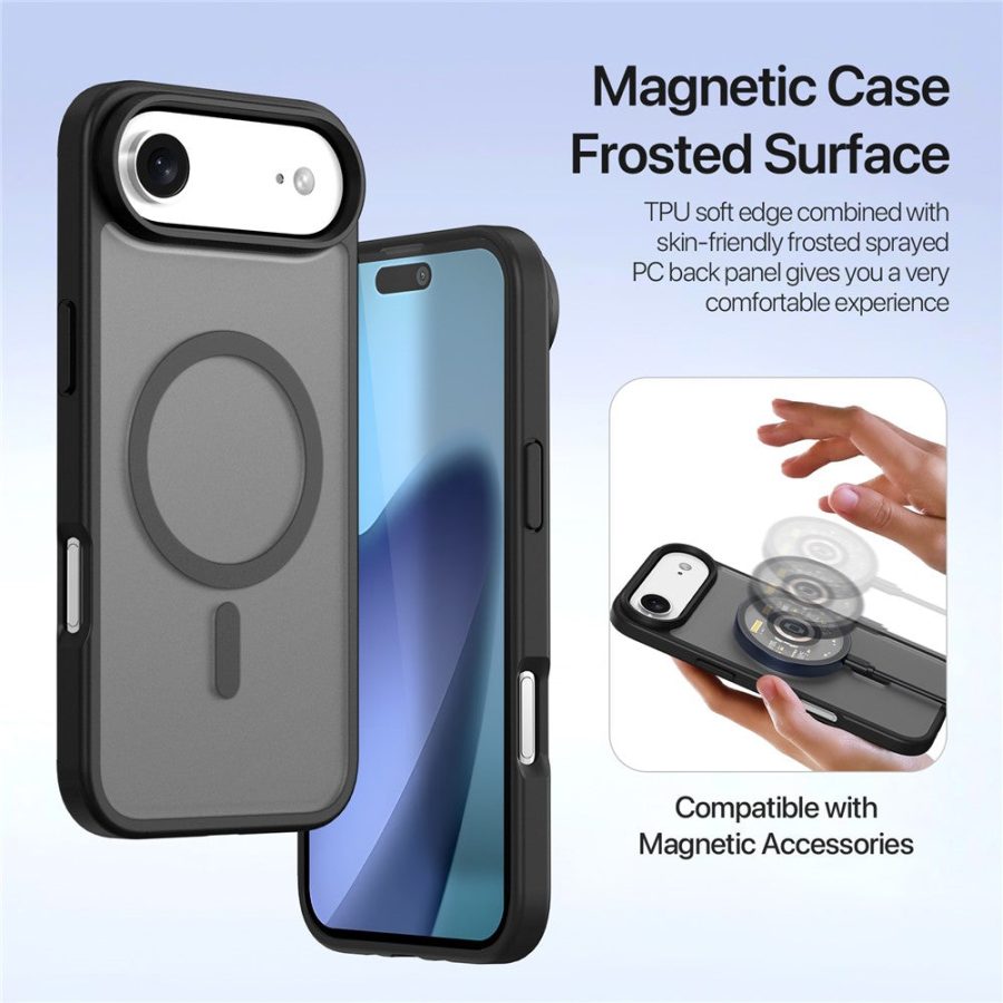 DUX DUCIS For iPhone Air Case Lawa Series Detachable Magnetic Cowhide Leather Cover Zipper Wallet