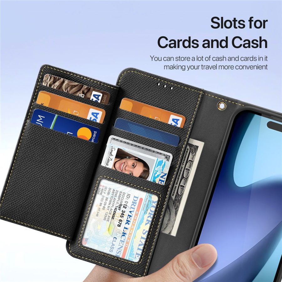 DUX DUCIS For iPhone Air Case Lawa Series Detachable Magnetic Cowhide Leather Cover Zipper Wallet