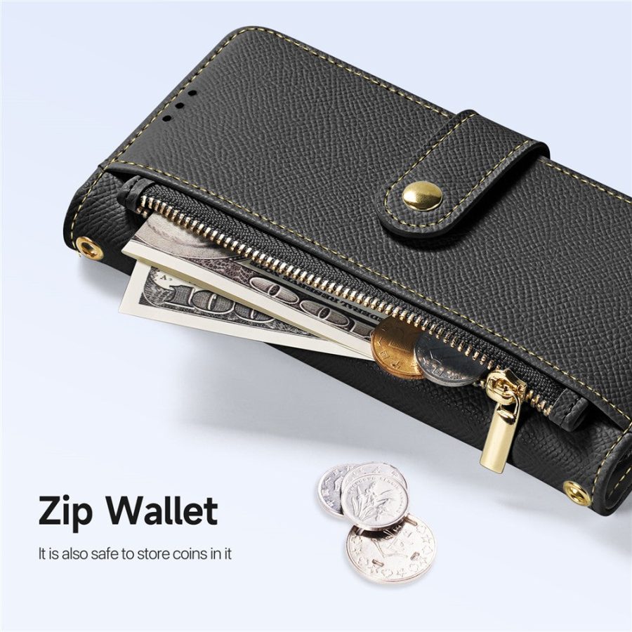 DUX DUCIS For iPhone 17 Pro Case  Lawa Series Detachable Magnetic Cowhide Leather Cover Zipper Wallet