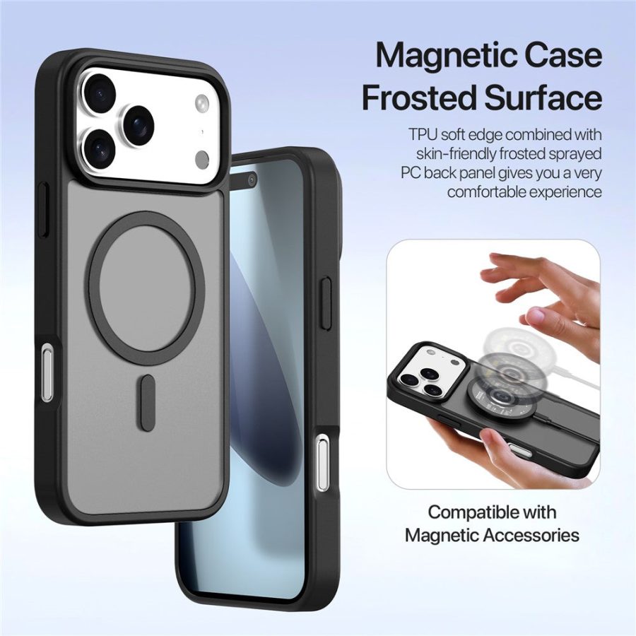 6601164190A-6 DUX DUCIS For iPhone 17 Pro Max Case Lawa Series Detachable Magnetic Cowhide Leather Cover Zipper Wallet