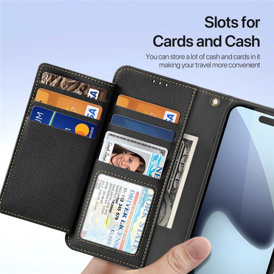 6601164190A-7 DUX DUCIS For iPhone 17 Pro Max Case Lawa Series Detachable Magnetic Cowhide Leather Cover Zipper Wallet