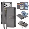 6601164190B-1 DUX DUCIS For iPhone 17 Pro Max Case Lawa Series Detachable Magnetic Cowhide Leather Cover Zipper Wallet