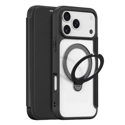 DUX DUCIS For iPhone 17 Pro Max Leather Case Skin X Pro Series Rotary Kickstand Cover Compatible with MagSafe