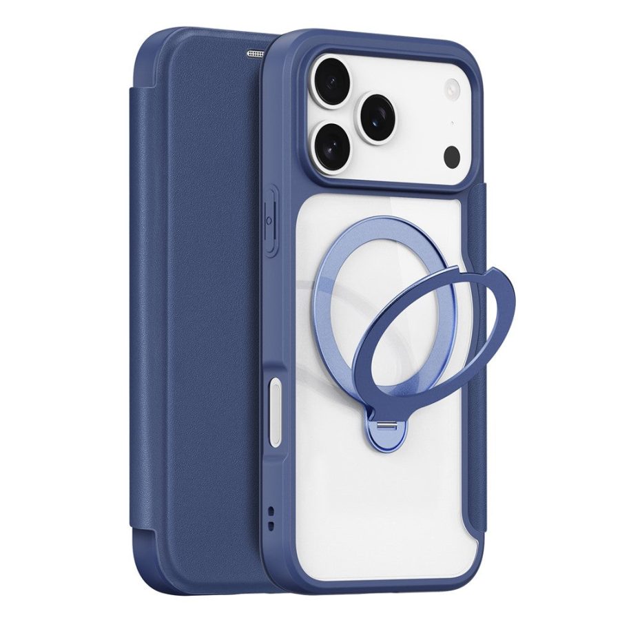 6601164493B-1 DUX DUCIS For iPhone 17 Pro Max Leather Case Skin X Pro Series Rotary Kickstand Cover Compatible with MagSafe