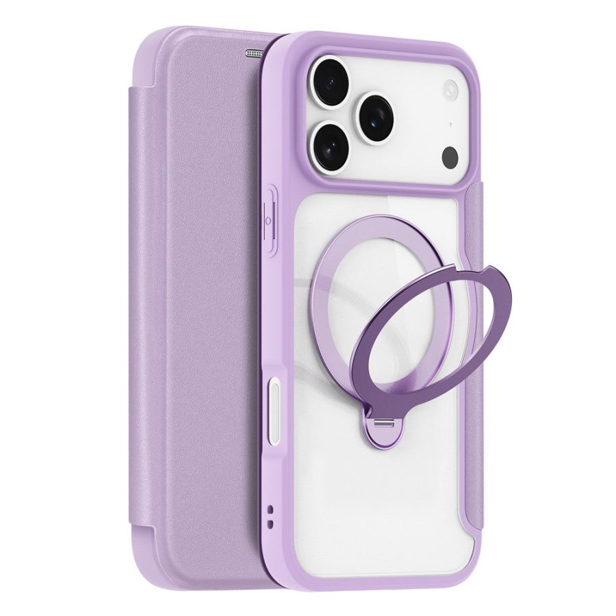 6601164493C-1 DUX DUCIS For iPhone 17 Pro Max Leather Case Skin X Pro Series Rotary Kickstand Cover Compatible with MagSafe